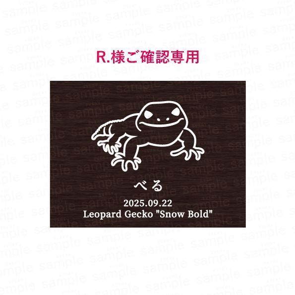 【R.様ご確認用】プレート レオパ nameplate-cage-pp-reopa 7,399円