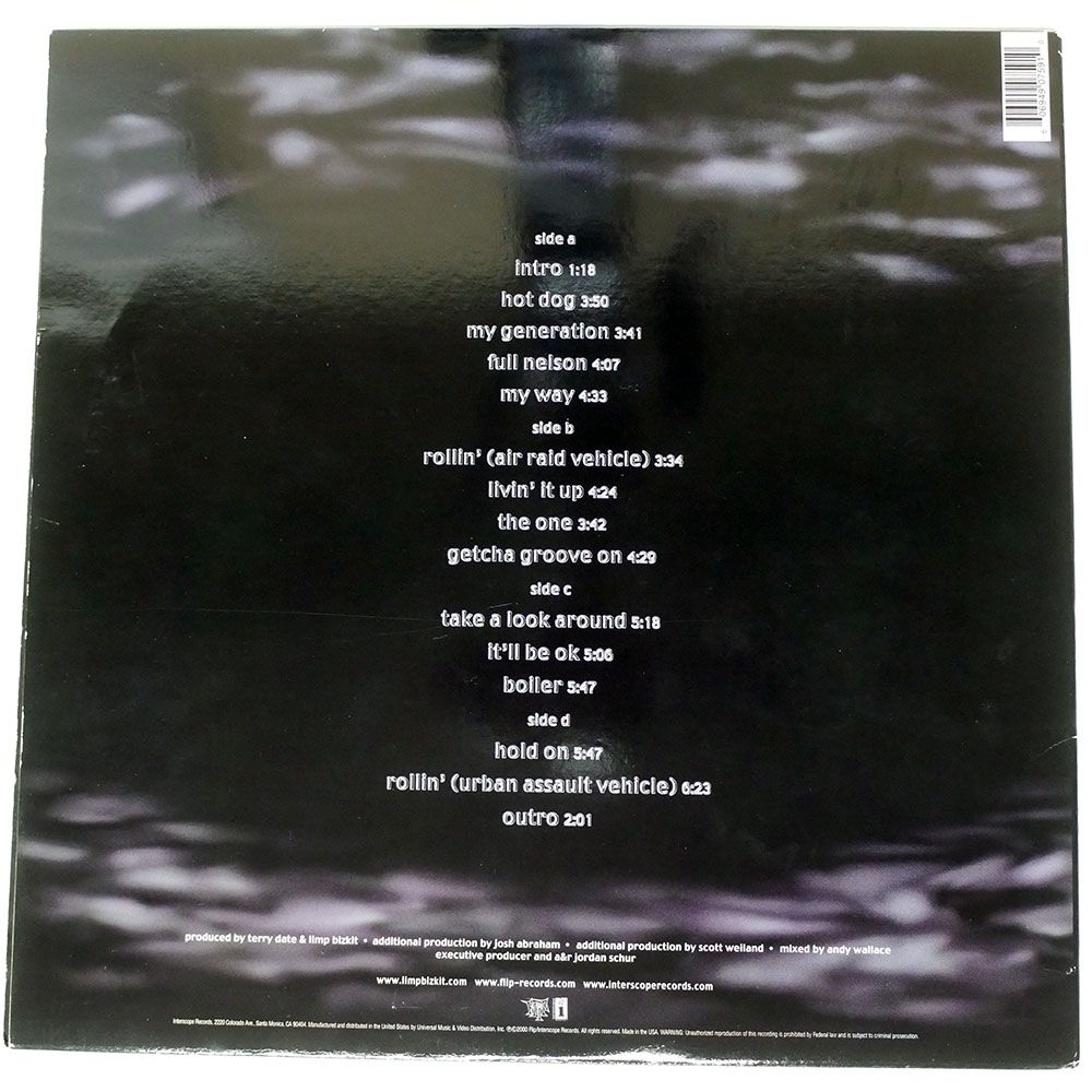 US盤 LIMP BIZKIT| AND THE HOT DOG WATER| LP