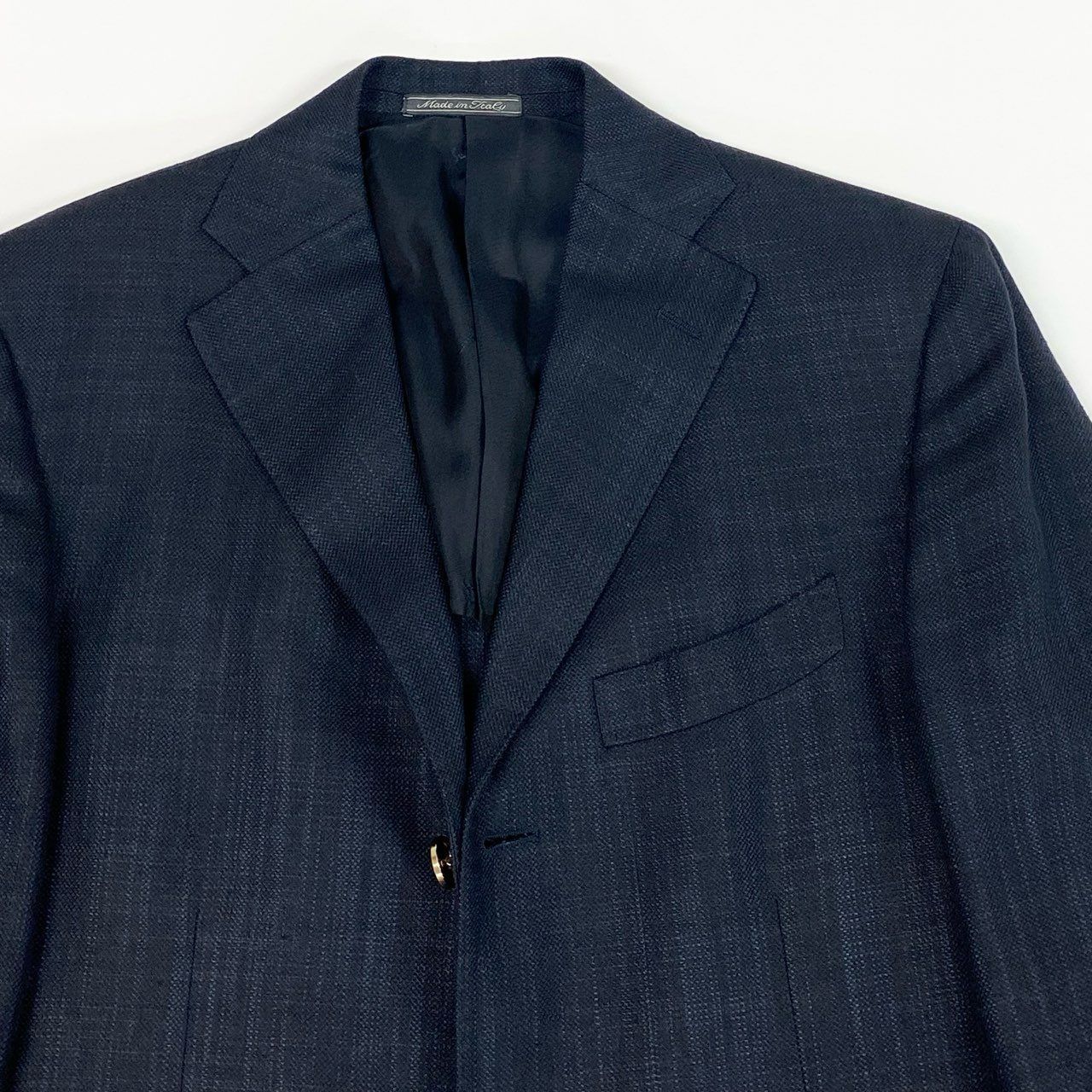 65b10【美品】Salvatore Ferragamo サルバトーレフェラガモ 紺ブレザー