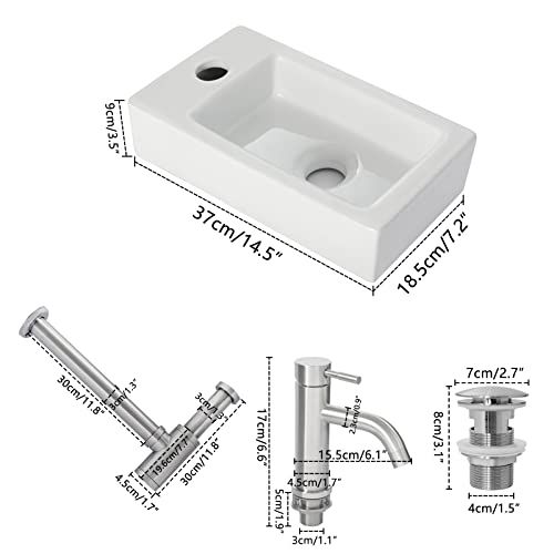 おしゃれ 洗面ボウルセット 置き型 洗面台 手洗い鉢 白陶器製 楕円形 洗面ボール 洗面器 洗面鉢 コンパクトサイズ 415 340 120 mm トイレ 洗面所用po 63 cd 54 d 7