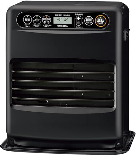 CORONA コロナ 石油ファンヒーター 日本生産 木造9畳 | コンクリート12畳 まで ニオイ低減機能 入切タイマー ワンタッチ給油 ブラック FH-G 32 YA 5 K po 1 f 66 c 348