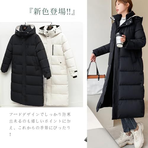 BryQrvy ベンチコート 中綿 ダウンコート 冬ダウンコートレディース ロングコート 中綿コート レディース 秋冬 フード付き 長め 膝下 大きいサイズ おしゃれ 中綿入り 厚手 アウター バイク アウトドア 防寒po 14 c 9 a 043