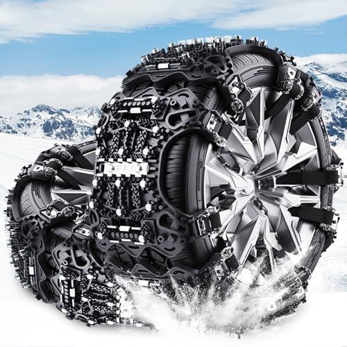 タイヤチェーン 非金属 2025 6本入り 車用タイヤチェーン ジャッキアップ不要 165 mm 285 R 12 19対応 装着簡単 冬の必需品 日本語説明書po 07265 b 32