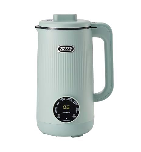 Toffy トフィー オートスープブレンダー セラミックコートタイプ 自動調理 5種のオートメニュー 食べるスープ ポタージュ リゾット おかゆ 豆乳 スムージー ジュース 保温 クリーンモード K AS 2 ペールアクア po 1 ed 457 f 8