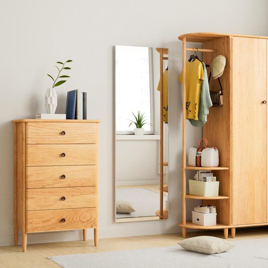 2635 軽量 壁掛け 割れない鏡 幅40cm×高さ120cm ブラック フィルム