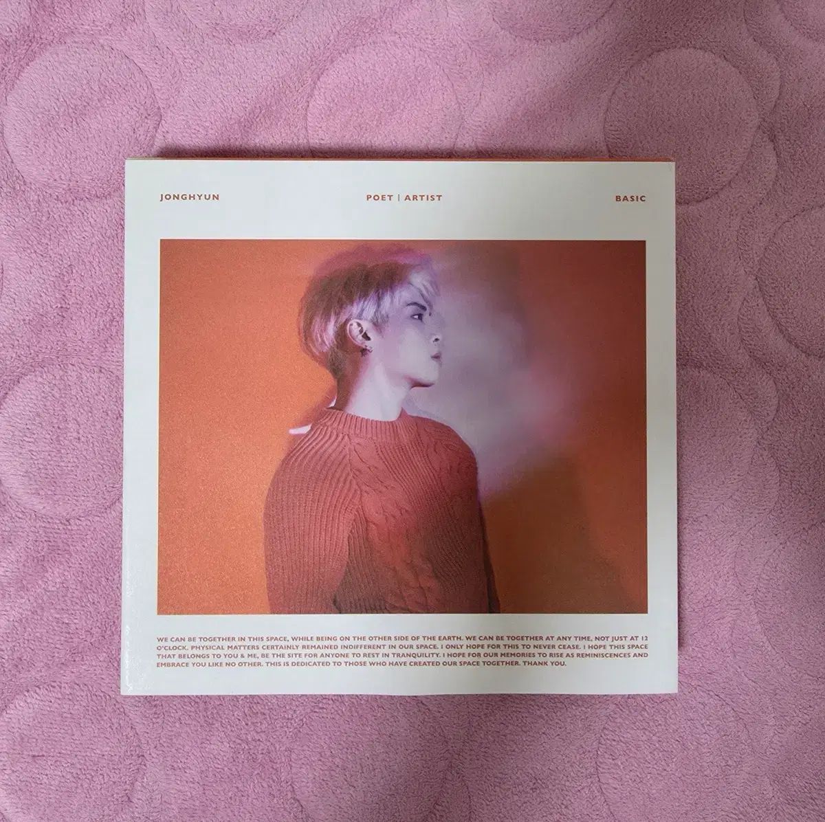 ジョンヒョン Poet Artist Basic 빛이나 アルバム ポスター