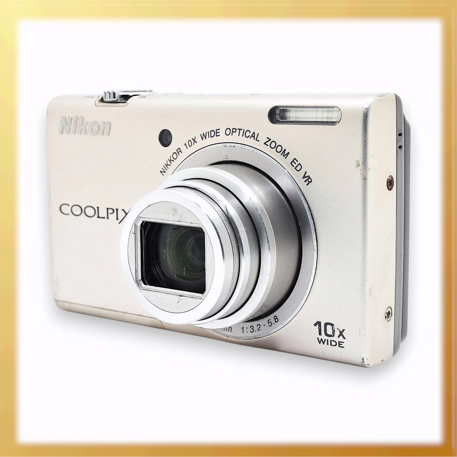 良品｜Nikon COOLPIX S6200 クールピクス デジタルカメラ プラチナ 