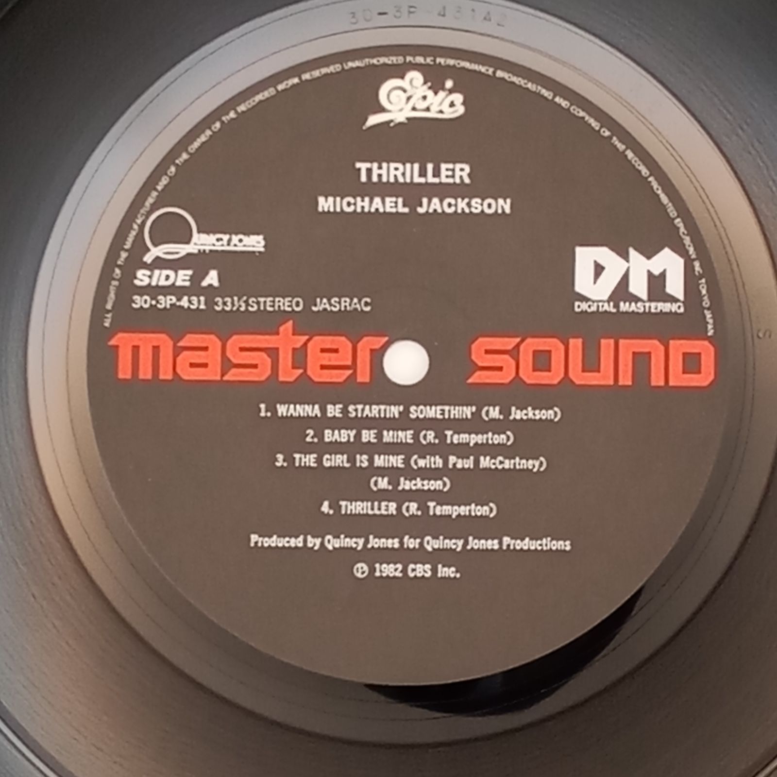 帯付LP 高音質MASTERSOUND】マイケル・ジャクソン（Michael Jackson