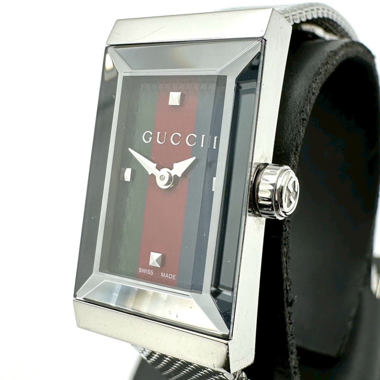 GUCCI グッチ Gフレーム 147.5 腕時計 クォーツ SS マルチカラー 