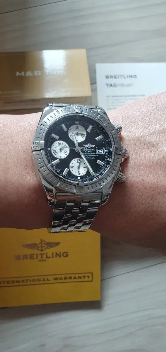  BREITLING ブライトリング クロノマット スポーツブラ ブラウン系 自動巻き時計 腕時計(アナログ)