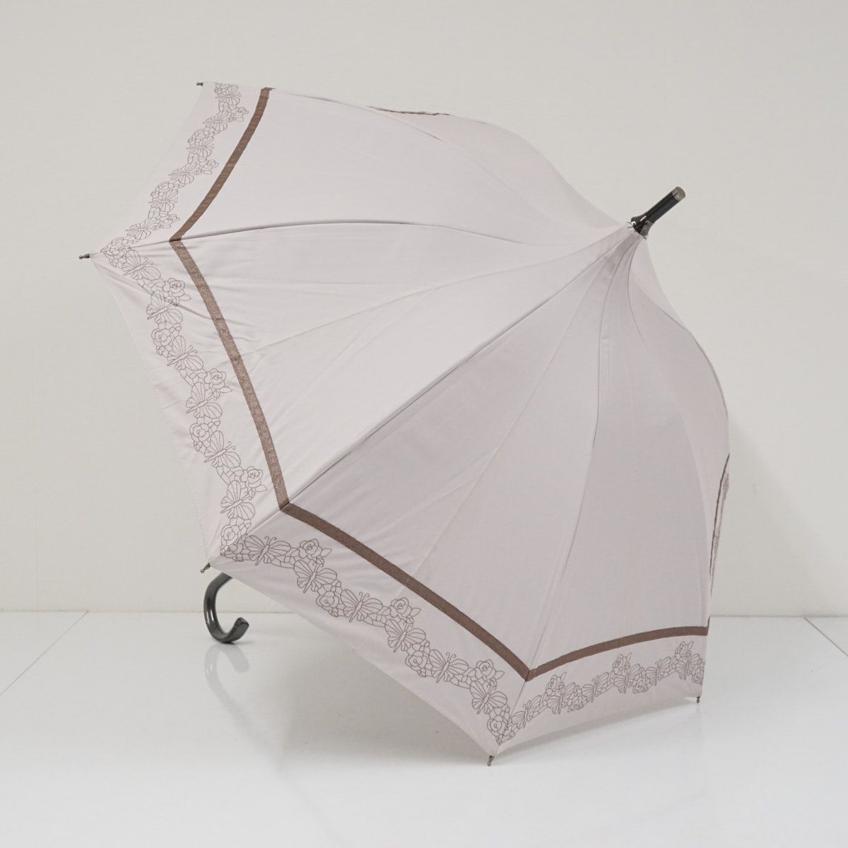 日傘 ANNA SUI アナスイ USED美品 晴雨兼用 パゴダ傘 フラワー