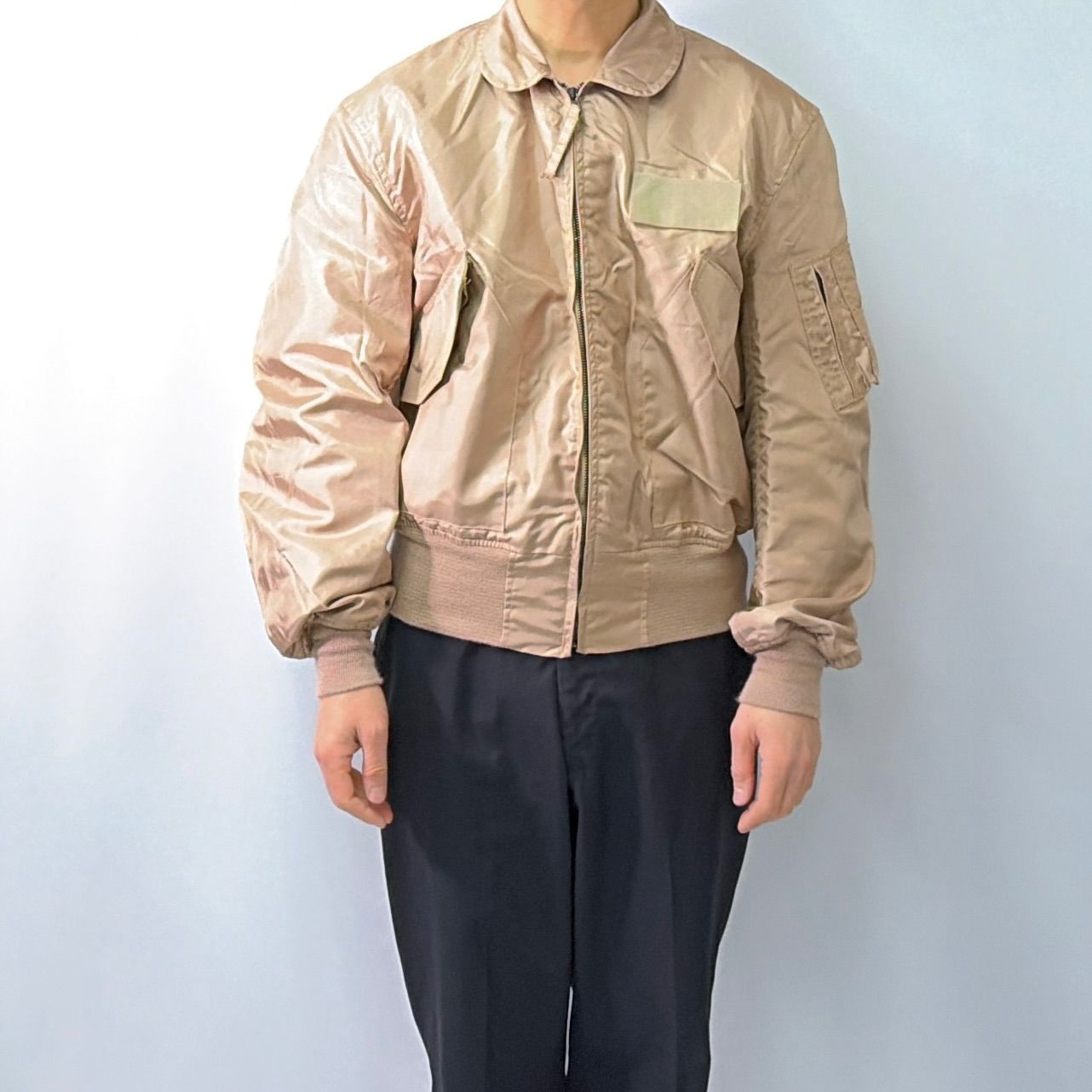 デッドストック 00s USAF CWU-36/P フライトジャケット タン 米軍 