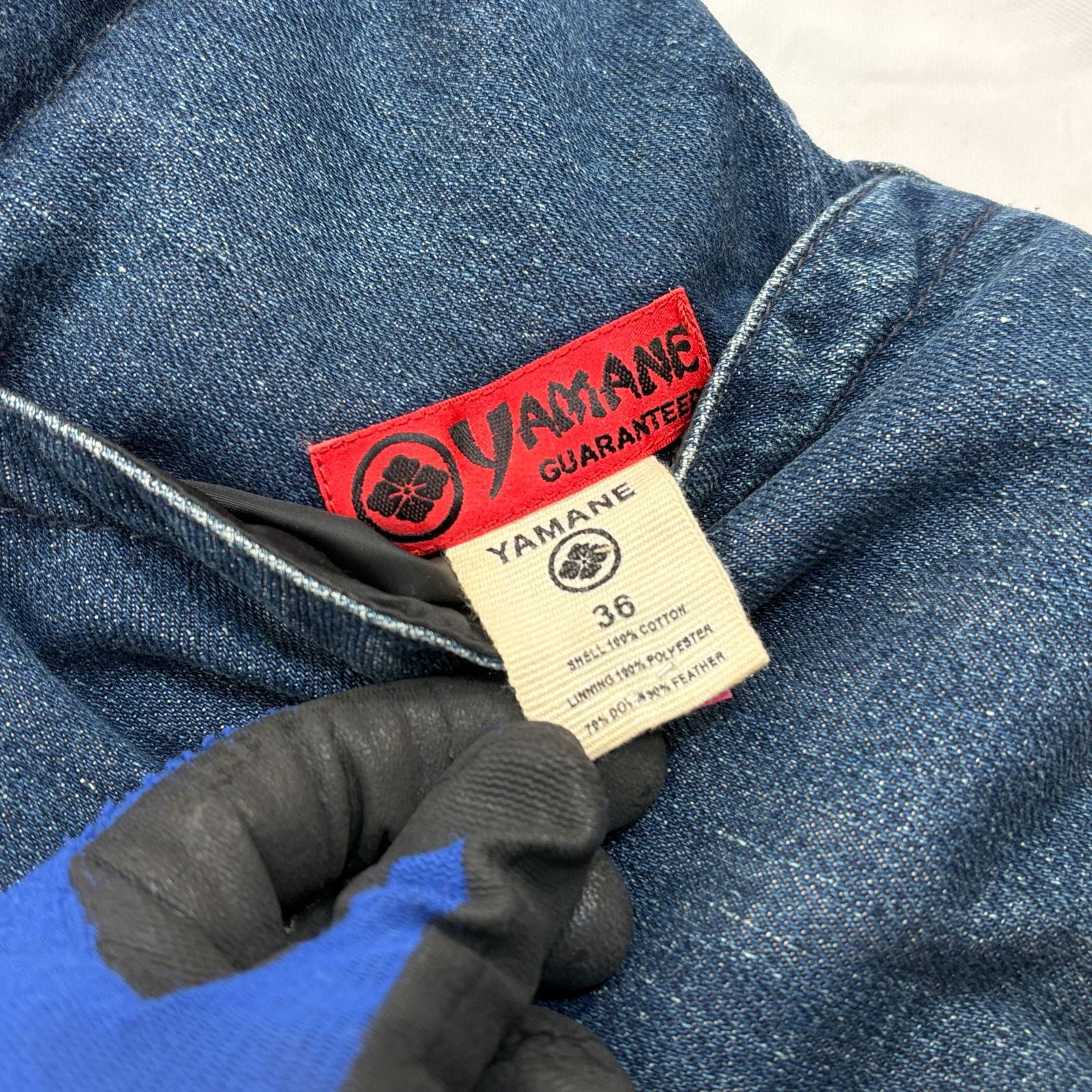 EVISU YAMANE エヴィス ヤマネ デニムダウンベスト サイズ36 カモメ 