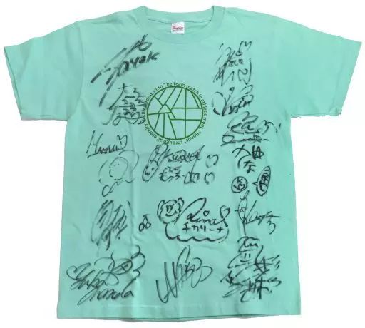 【中古】Tシャツ AKB48(チームK) 直筆サイン入りTシャツ ライトグリーン Mサイズ 「AKB48 チーム対抗大運動会 ～絆よ 永遠に～」 会場配布品