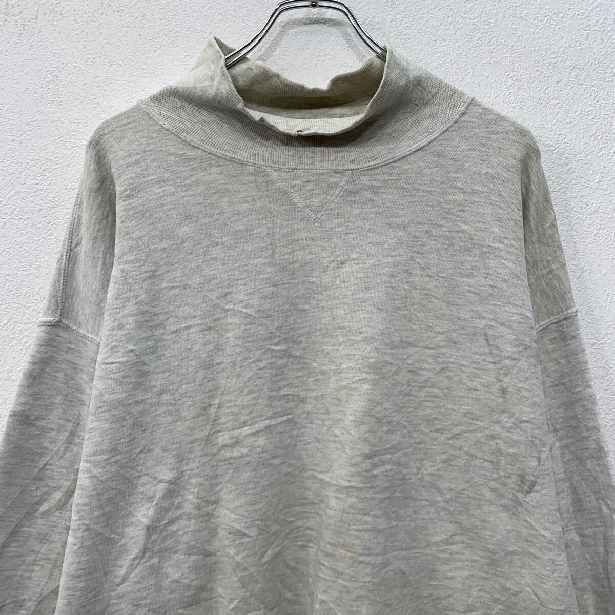 90s USA製 RUSSELL ATHLETIC 無地スウェット トレーナー XL グレー 