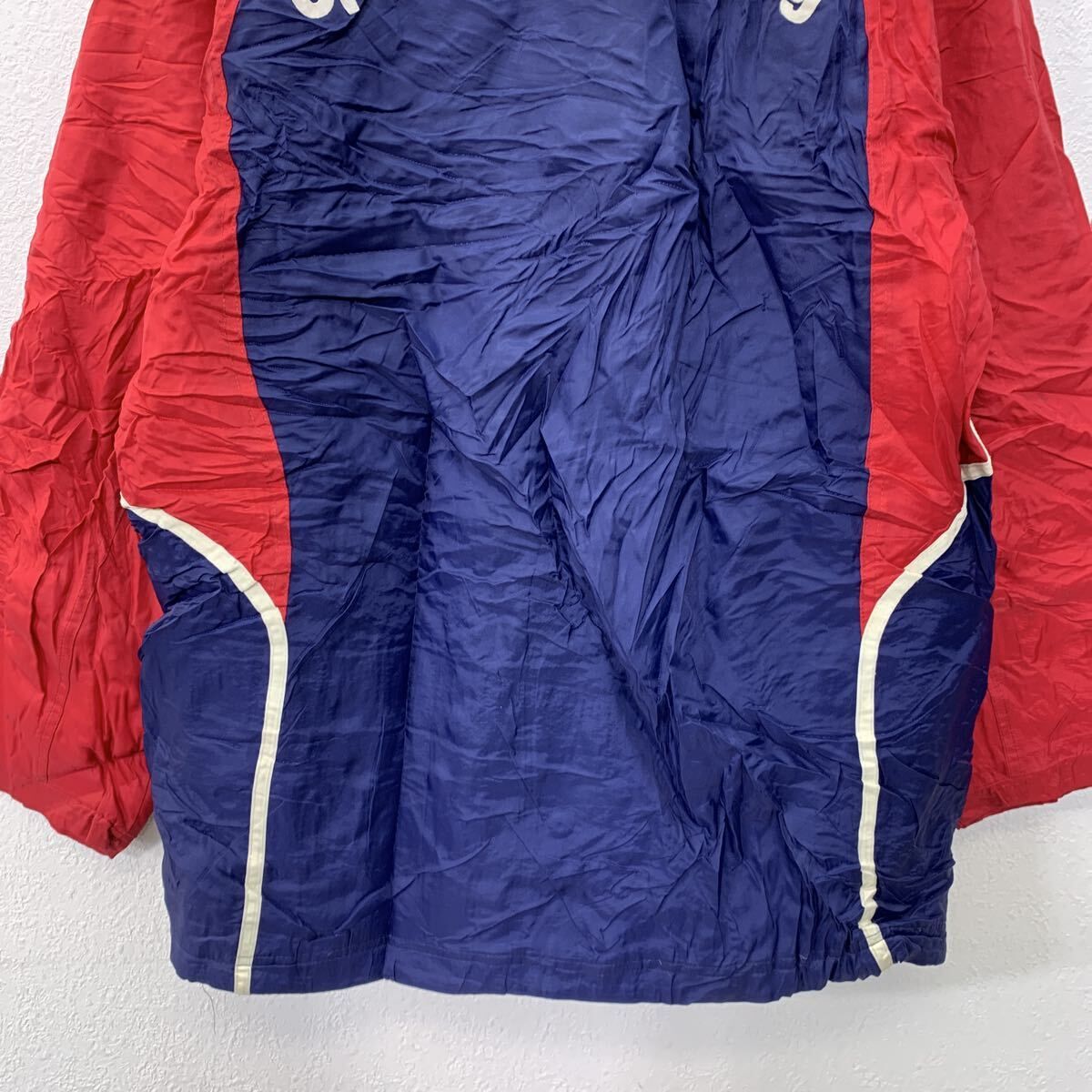 adidas ジャケット XL キッズ ネイビー レッド アディダス ジップ 