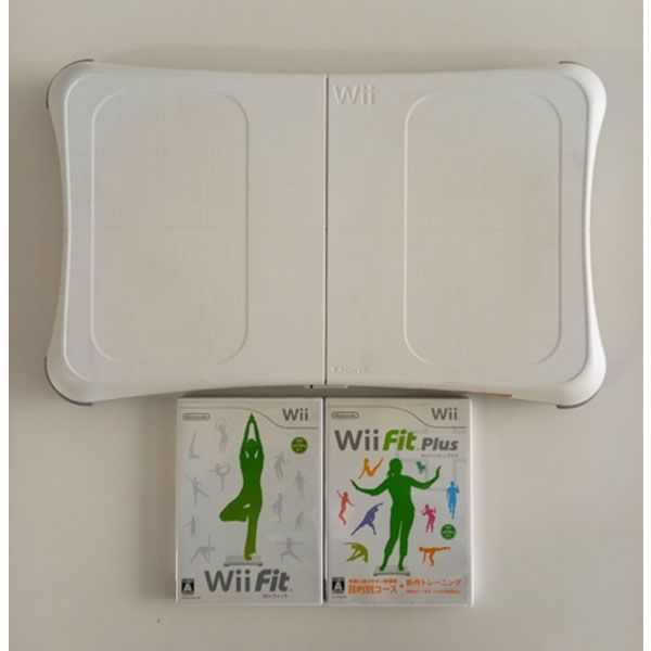 ジャンク品】Wii本体 Wii fit 周辺機器セット ソフト付き #m00151
