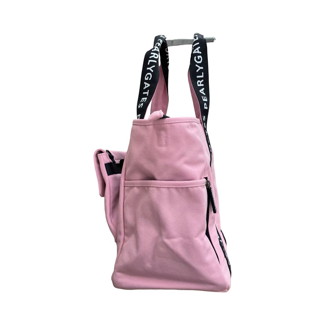 GF1 PEARLY GATES パーリーゲイツ ベールカラー ロッカーバック グッズ ゴルフ 大きめ ピンク 中 グリーン 肩紐付き 斜め掛け 両サイドポケット ファスナーポケット マチ 内ポケット4 ファスナー付き2 仕切り 053 3181500 トレーニング用品 ゴルフバッグ キャディバッグ ゴルフ