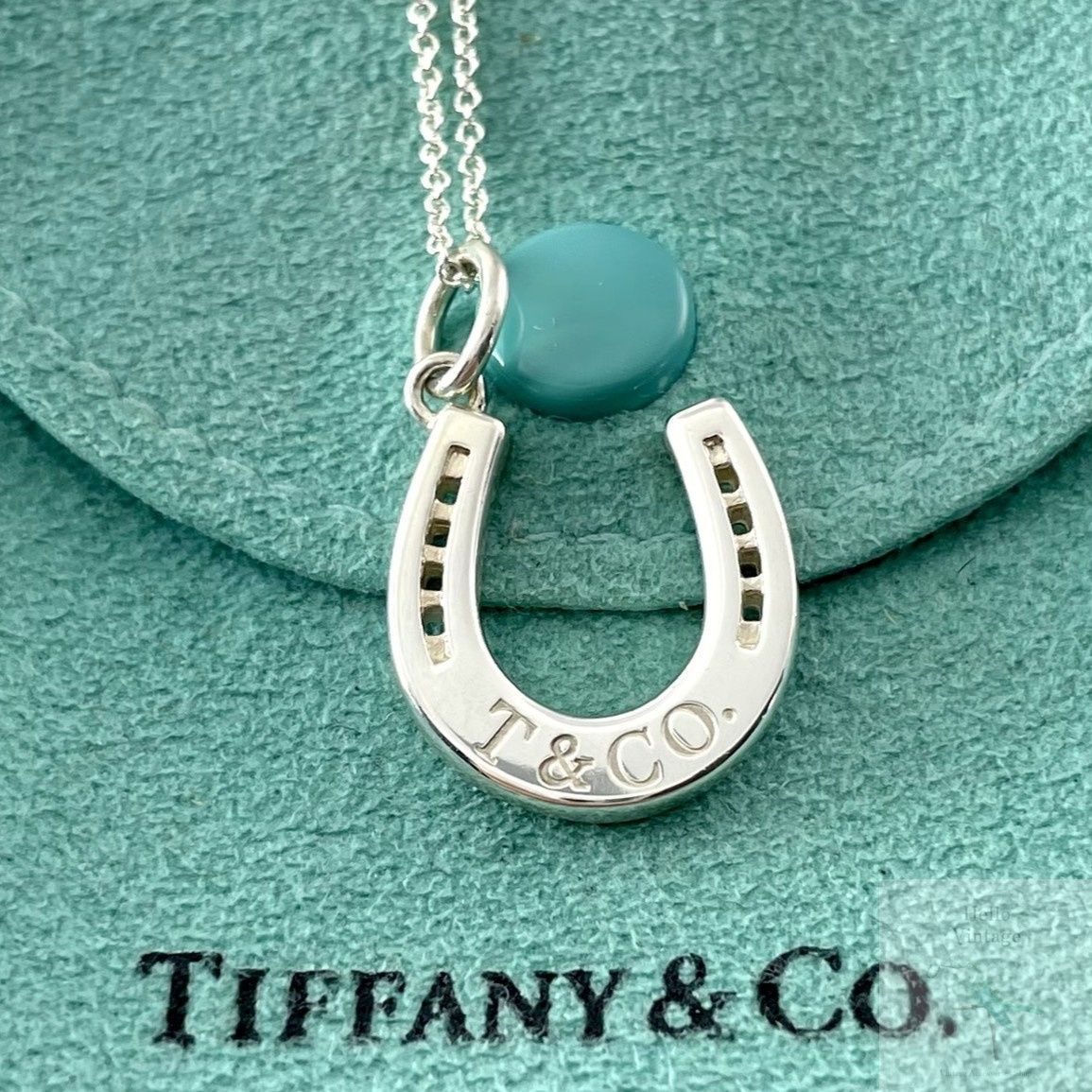 美品 Tiffany ホースシュー シルバー925 ネックレス プチペン 馬蹄
