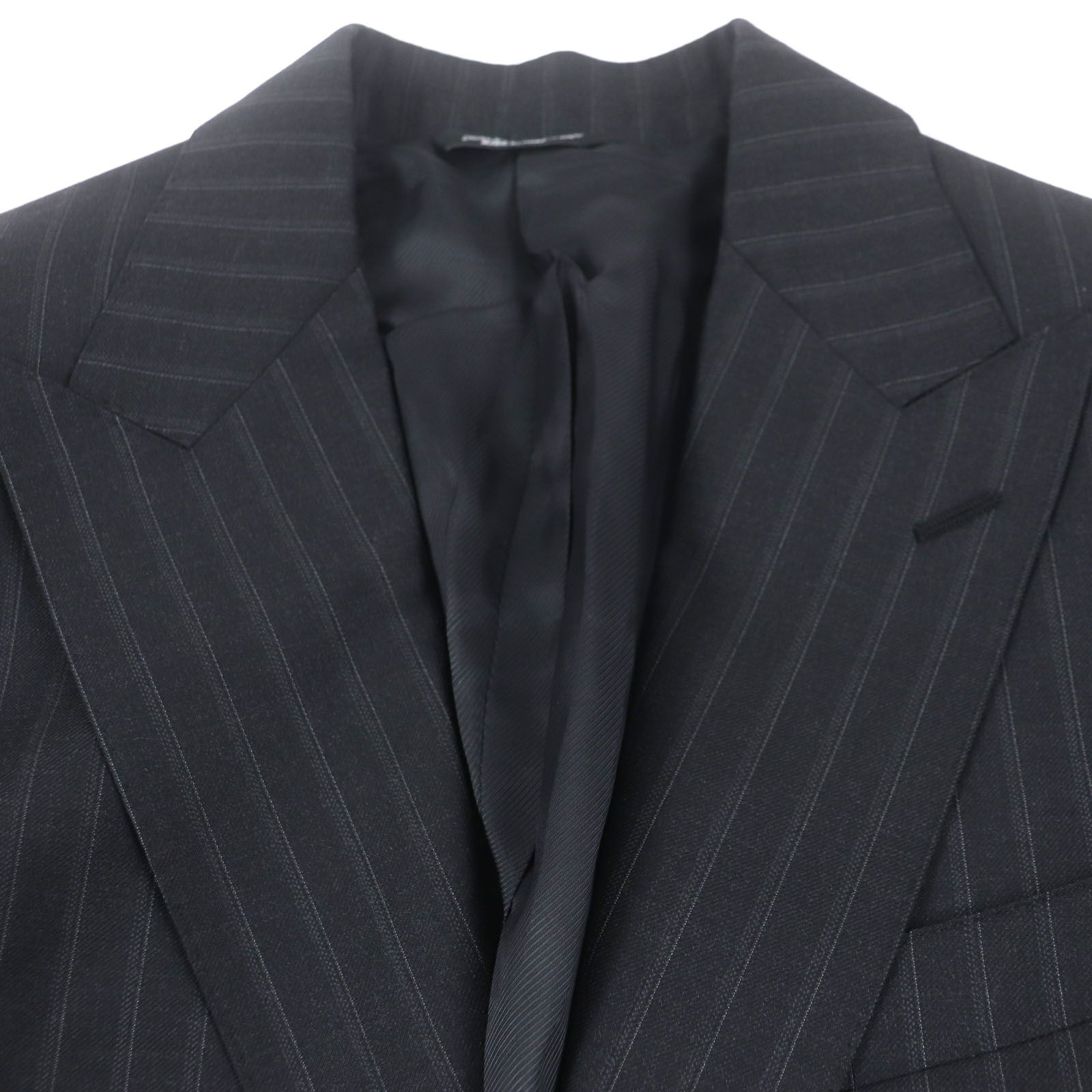 極美品▽DOLCE&GABBANA ドルチェ＆ガッバーナ SICILIA ウール100% 黒