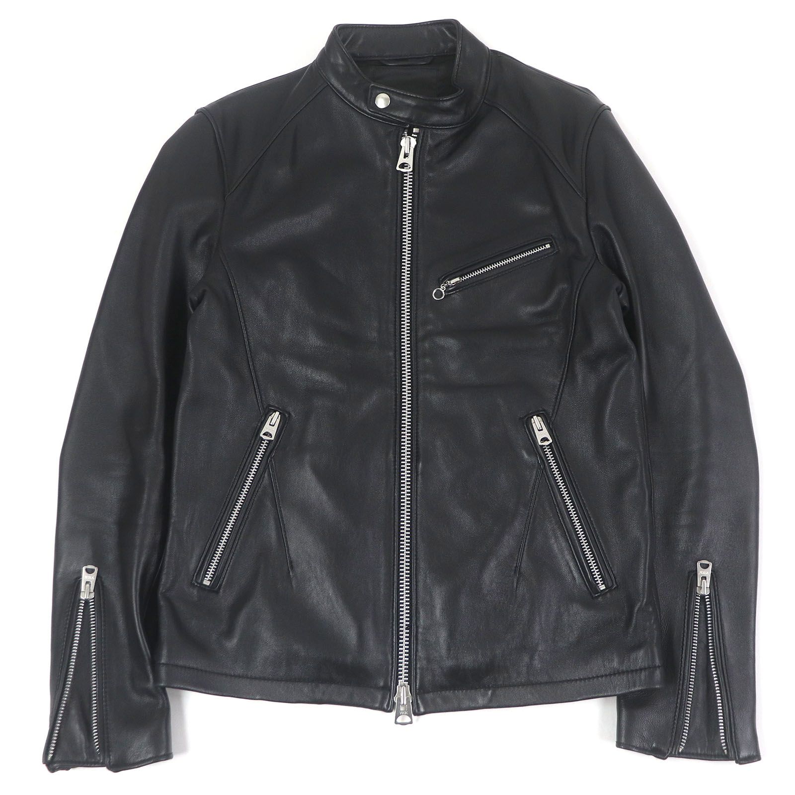 極美品□JACK ROSE ジャックローズ 254703J 羊革 シングル スタンド 