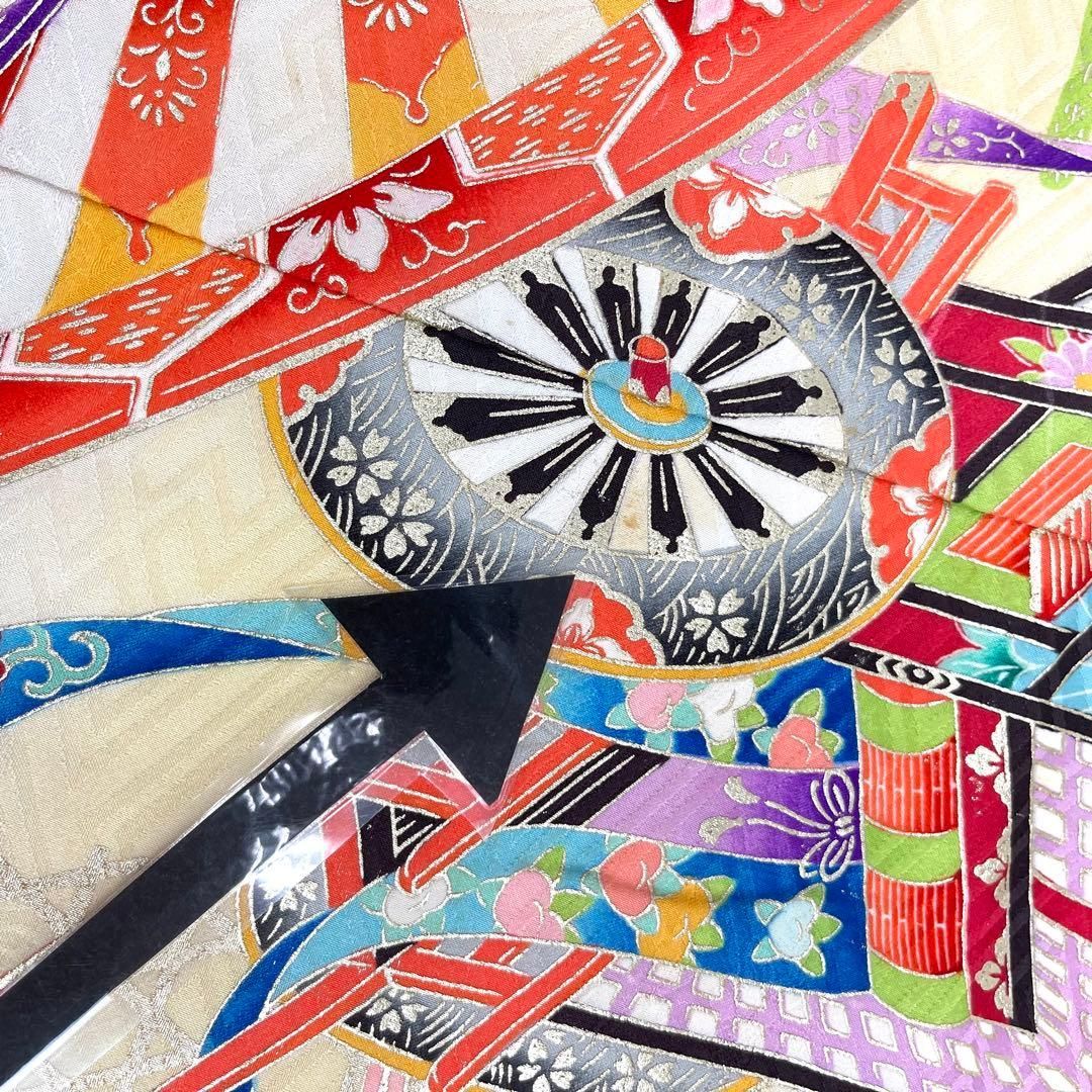 着物と帯 時流】O24-40◇七五三 7才女の子着物+長襦袢◇正絹 百貨店