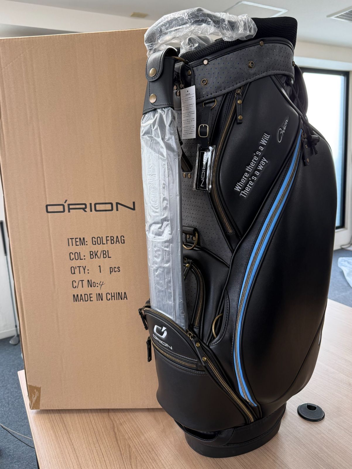 新品 ORION 限定キャディバッグ ブルー - メルカリ