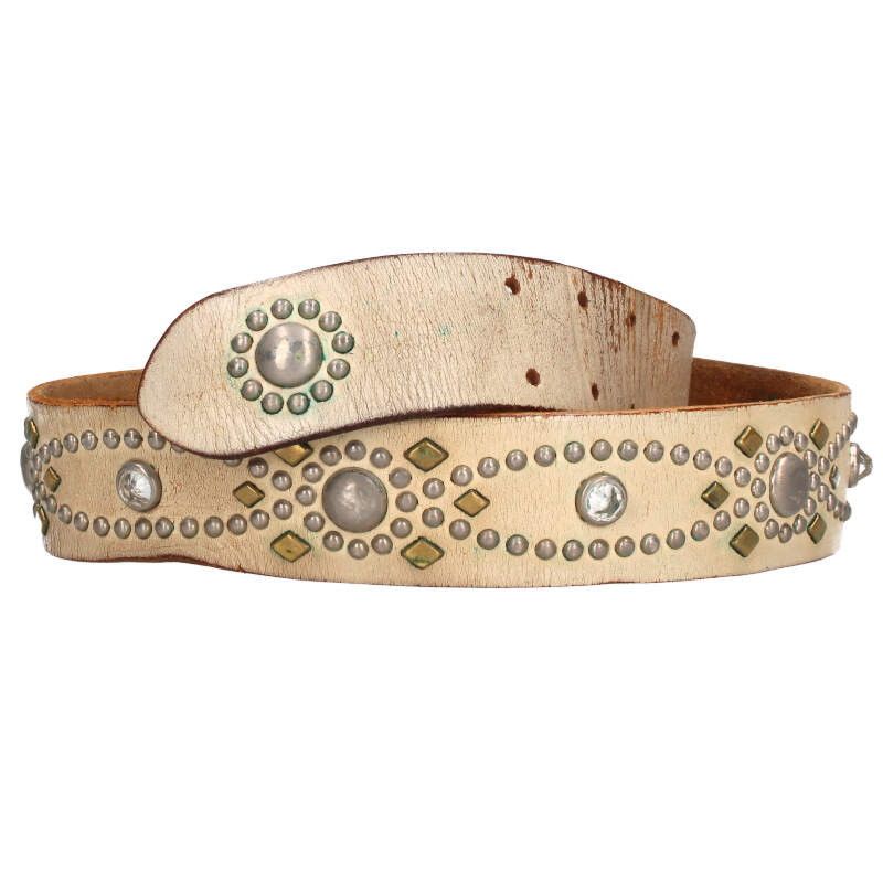 ウルフズヘッド スタッズ装飾レザーベルト メンズ - メルカリ