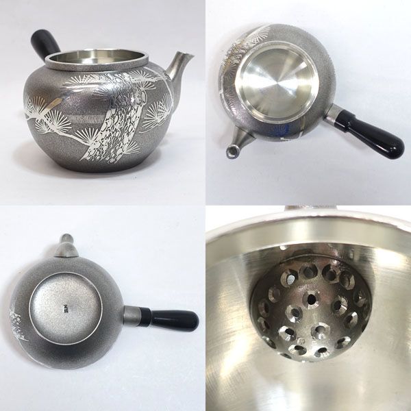 大阪錫器 乾茂號造 ◇【茶道具】大阪錫器 乾茂號造/本錫製 茶器揃