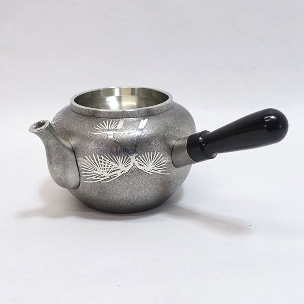 大阪錫器 乾茂號造 ◇【茶道具】大阪錫器 乾茂號造/本錫製 茶器揃