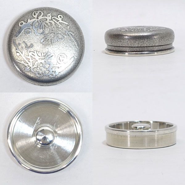 大阪錫器 乾茂號造 ◇【茶道具】大阪錫器 乾茂號造/本錫製 茶器揃