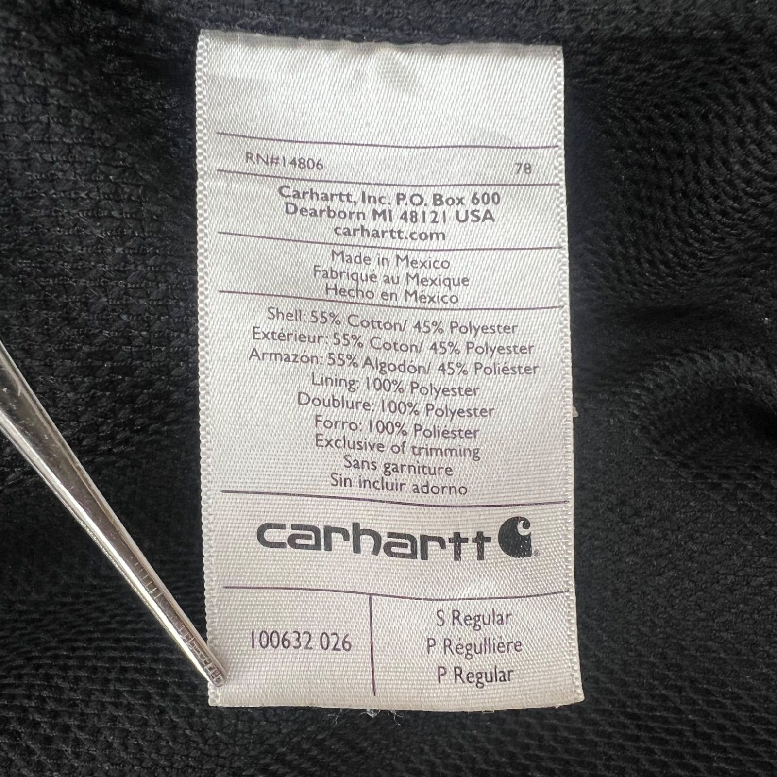 carhartt 00s MEXICO vintage super faded zip hoodie S カーハート 