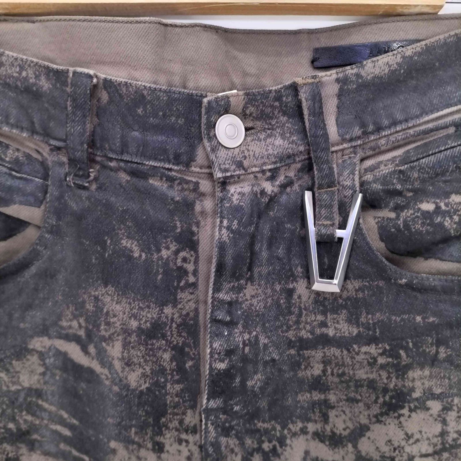 アリクス 1017 ALYX 9SM TREATED 6 POCKET JEAN Bleach Coated Skinny 