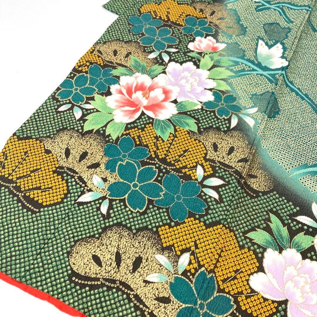 着物と帯 時流】O24-27y◇七五三 7才女の子着物◇手描き友禅百貨店取扱