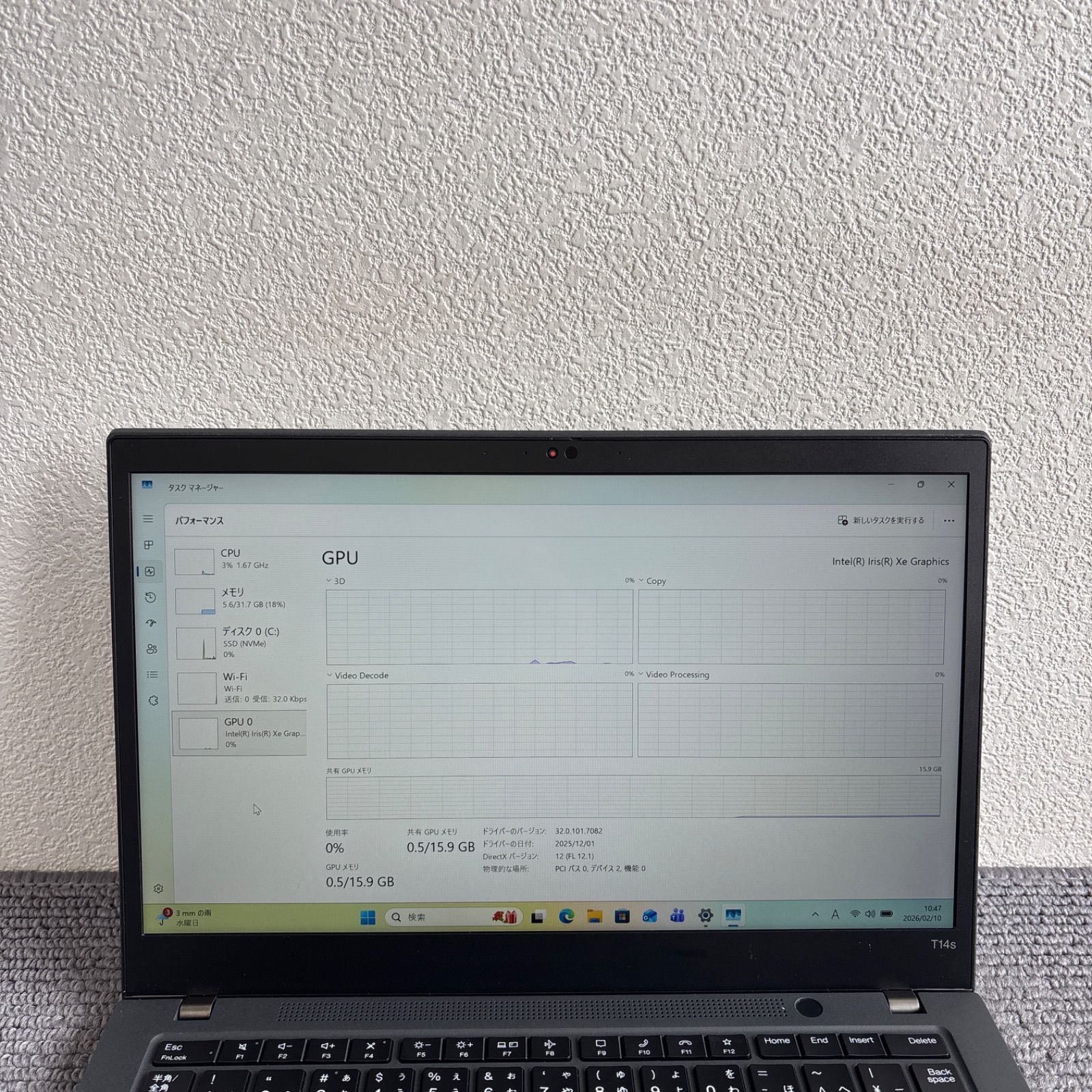 lenovo thinkpad T14s Gen 2 i7-1185G7 メモリ32GB SSD512GB タッチ