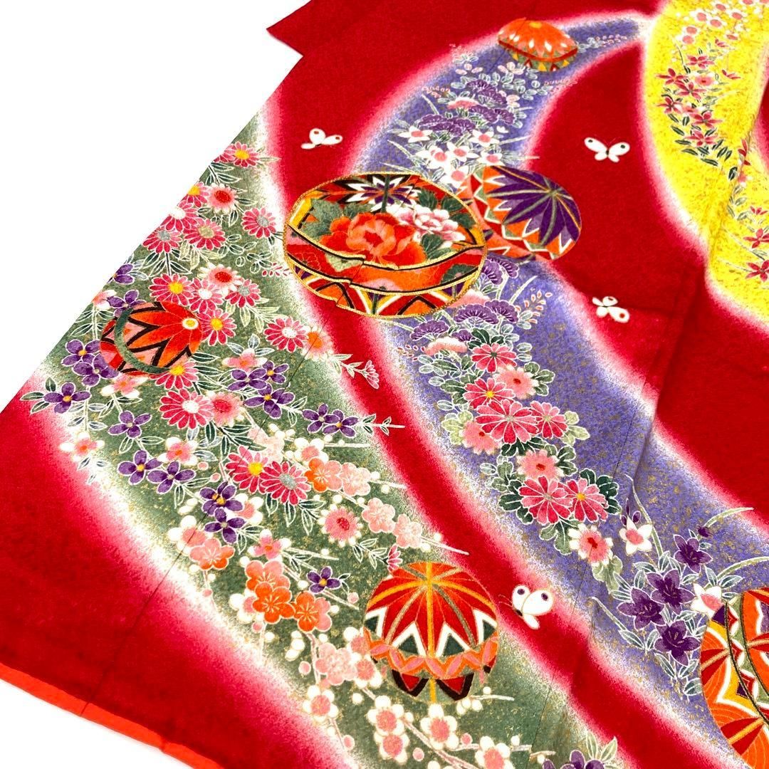 着物と帯 時流】O24-26y◇七五三 7才女の子着物◇手描き友禅百貨店取扱
