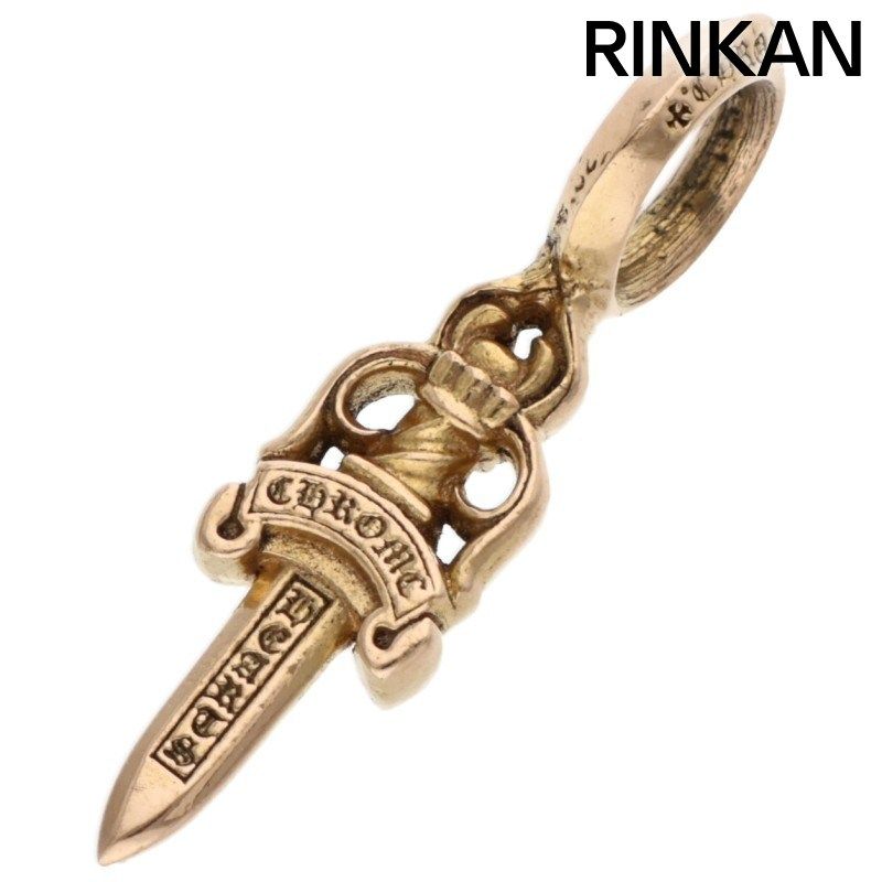 クロムハーツ 22K STACK DAGGER V2/ダガースタックチャーム ゴールド