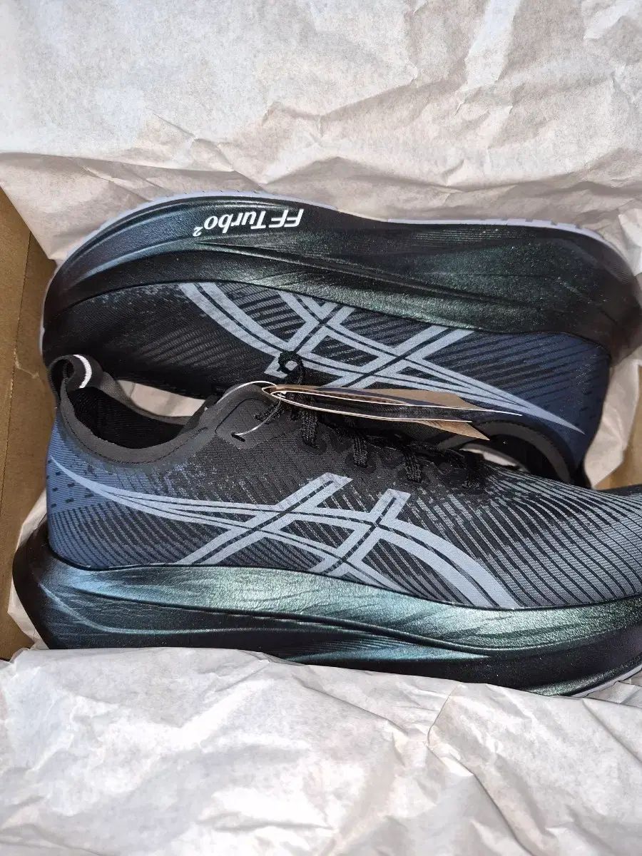 285 アシックス MEGA BLAST ブラック ホワイト ♥