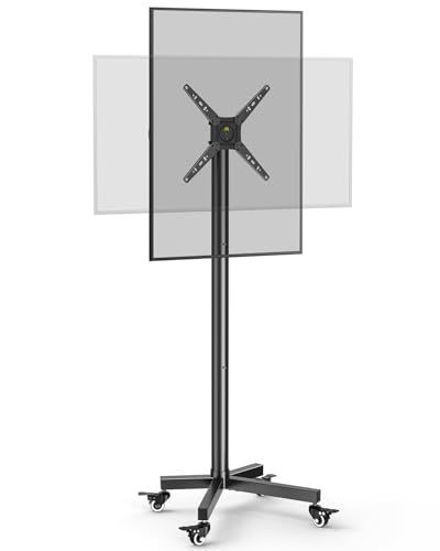 FORGING MOUNT テレビスタンド 17 50インチ対応 縦横回転 移動式 tvスタンド キャスター付きテレビ台 ハイタイプ 角度調節 棚付き 耐荷重30 kg mmまで 省スペース 家用 業務用 展示用e aea 840 ff