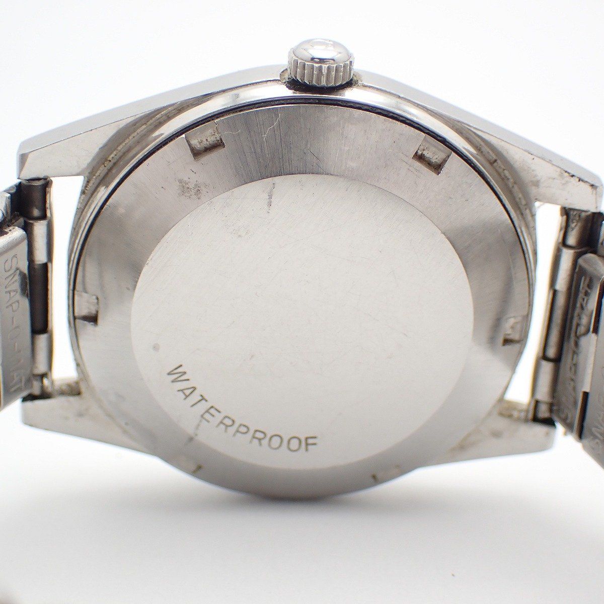 3針デイト シルバー文字盤