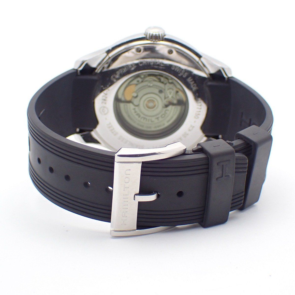 黒文字盤 純正ラバーベルト