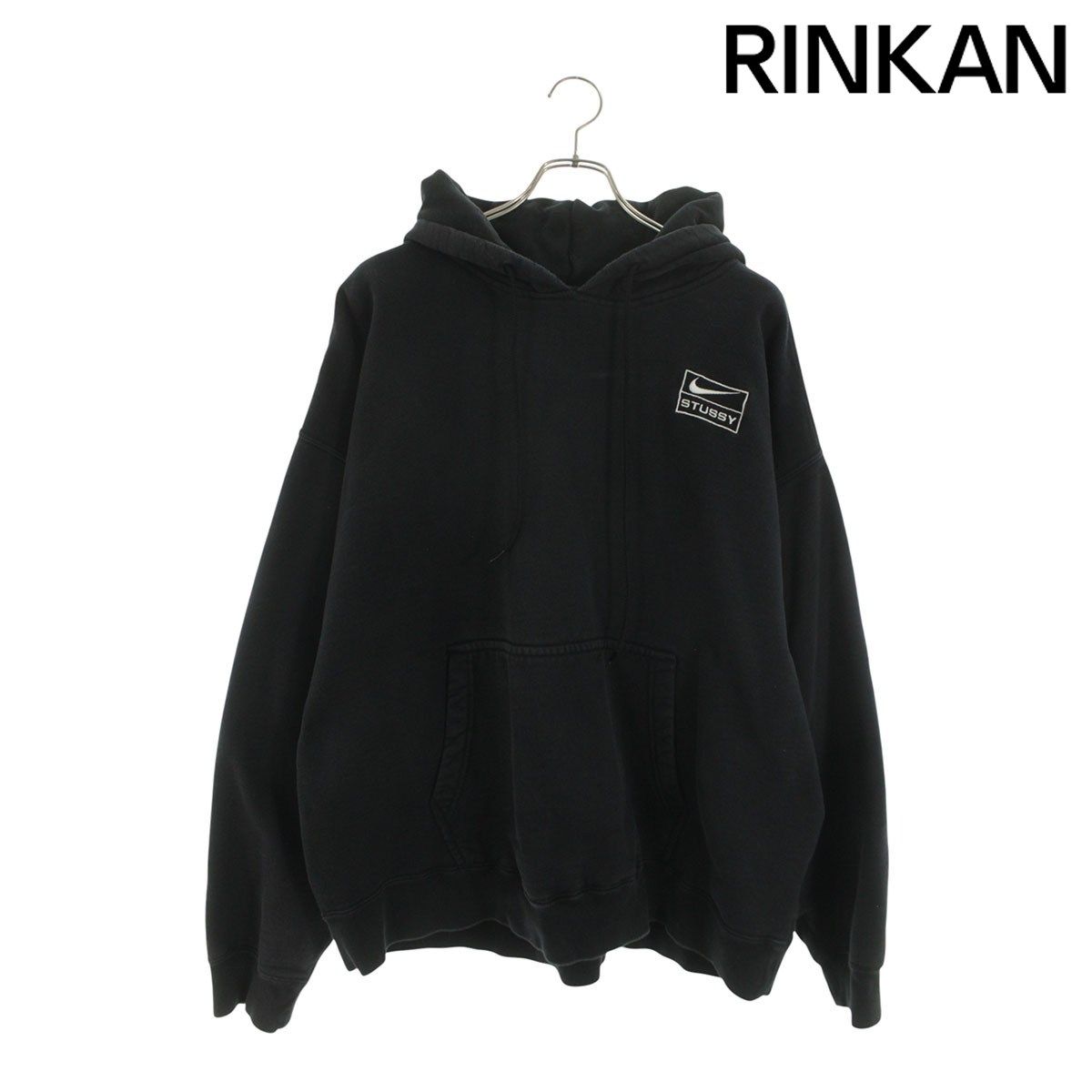 ナイキ ×ステューシー STUSSY NRG Washed Hoodie DN4028-010 ロゴ刺繍 