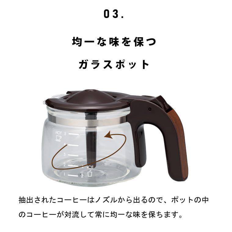 Toffy トフィー アロマドリップコーヒーメーカー K CM 5 スレートグリーン ドリップ式 蒸らし機能 自動保温機能 ガラスポット メッシュフィルター付き レトロ SGpo 840 d 8885