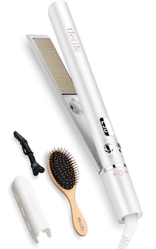 Iletile アイルティル 美容師が開発 ストレートアイロン ヘアアイロン ストレート マイナスイオン 2 way 水蒸気爆発を起こさない パールホワイト po 5 a d 98 cd