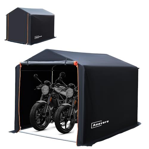 Anovara アノヴァラ サイクルハウス バイクガレージ サイクルポート 1台用～3台用 自転車置き場 屋外 サイクルガレージ バイク ガレージ ガレージテント 自転車 テント 屋根 車庫 自転車小屋 耐水圧2000 mm b 7 ea 4851