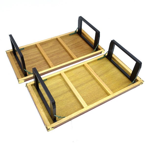 ◇【手芸】和洋兼用 高級 文化裁縫台 大型 2台セット 生活雑貨【中古