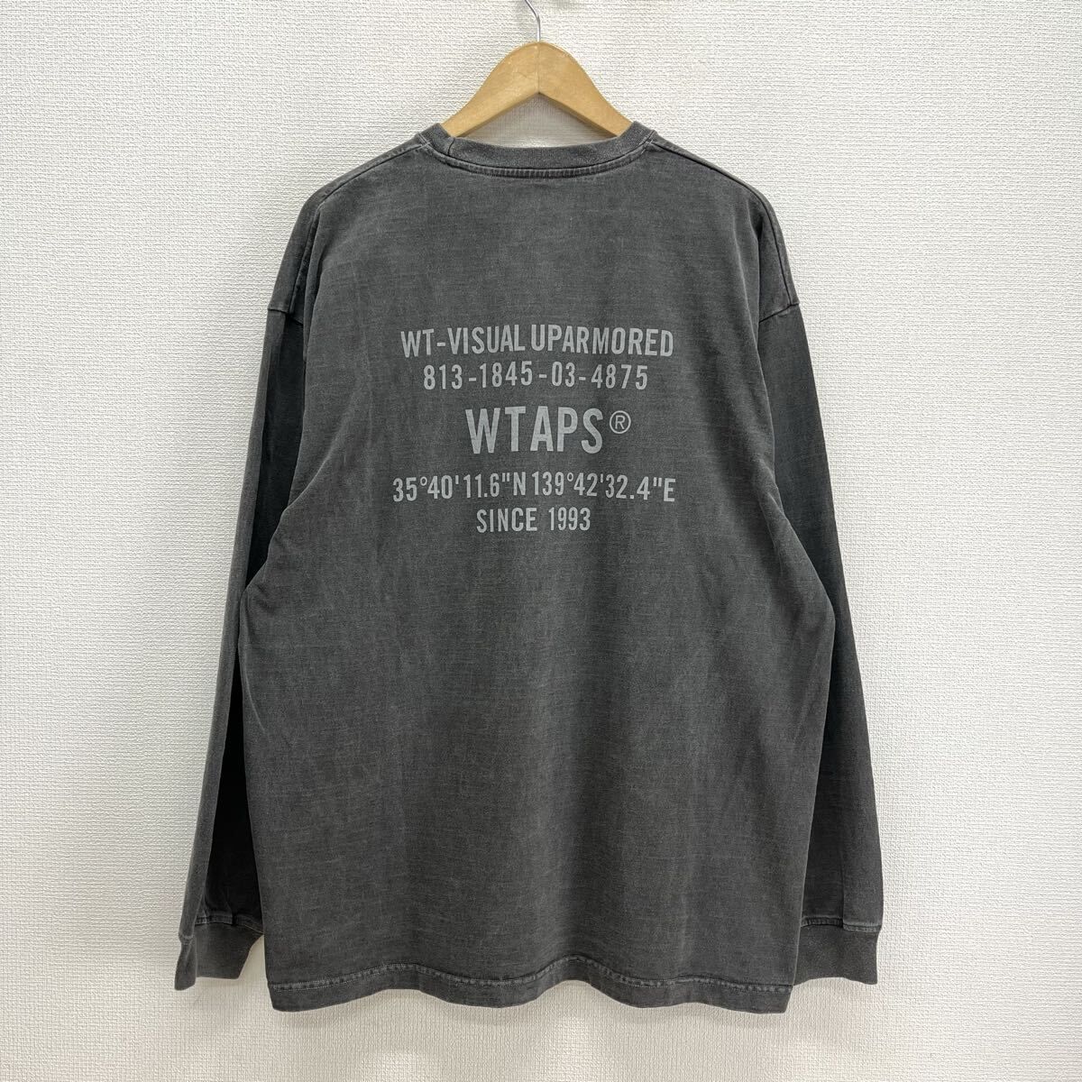 WTAPS ダブルタップス 24AW 242ATDT-CSM09 SPEC/LS/COTTON 長袖Tシャツ 