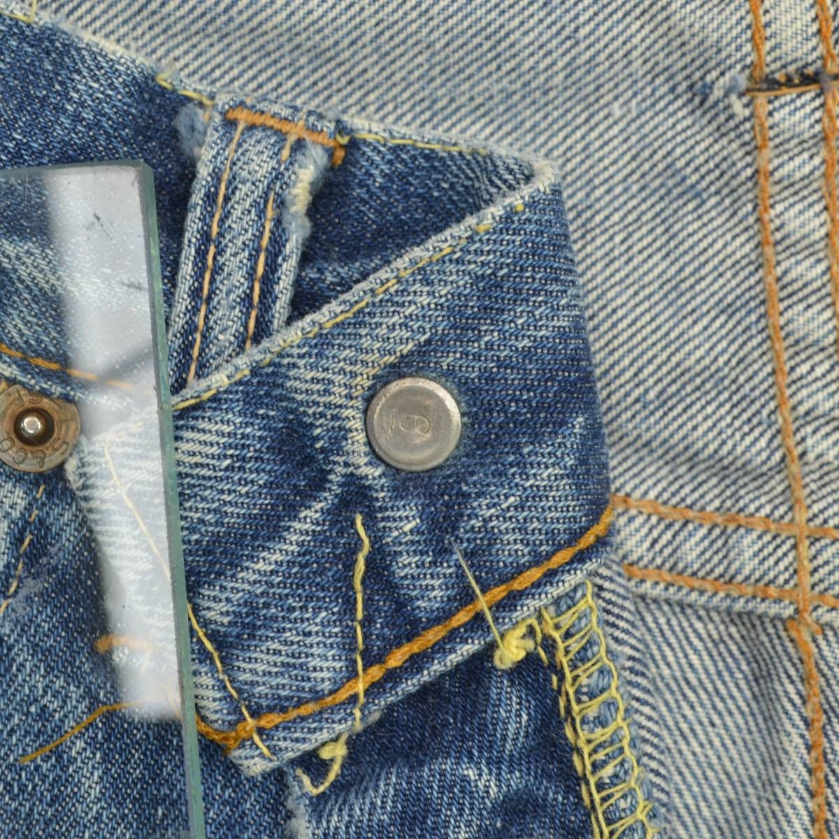 LEVIS】60s~ 501 BIGE Sタイプ Vステッチデニムパンツ - メルカリ