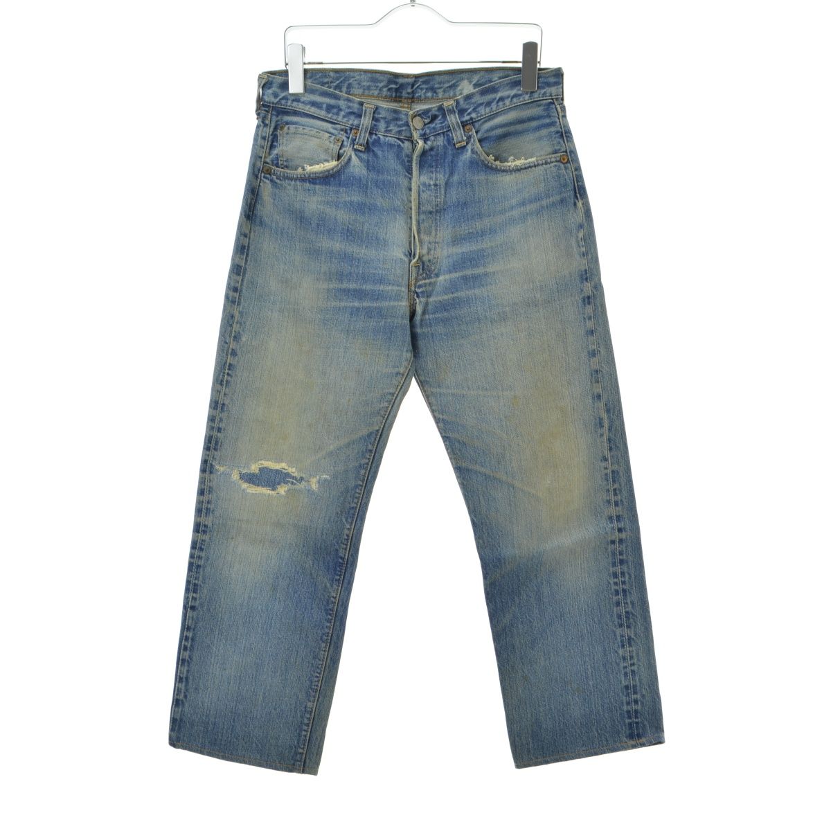 LEVIS】70s 501 66 BIGE 平行ステッチデニムパンツ - メルカリ