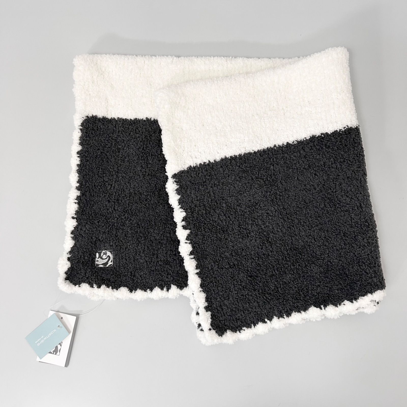 kashwere カシウエア 78×78cm BABY BLANKET MULTI STRIPE ベビーブランケットマルチストライプ shadow/creme ベビー ブランケット 大判 5,840円